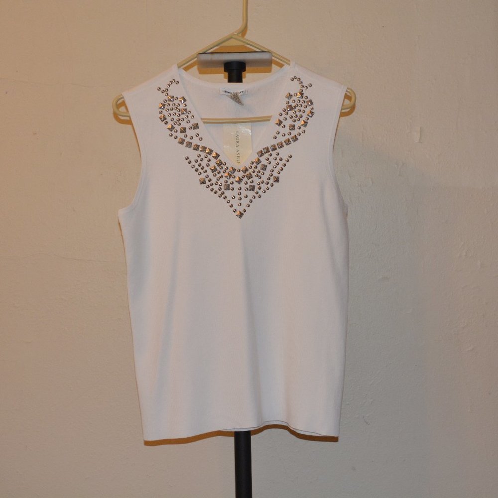 White Sleeveless Top